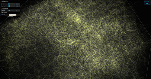 Galaxy Formation (3D Voronoi Mesh) WebGL App