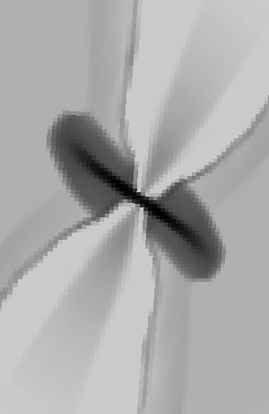 A outlfow simulation with arbitrary rotation